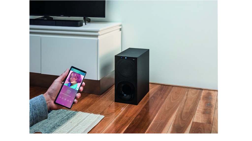 Sony HT-S20R soundbar angle view