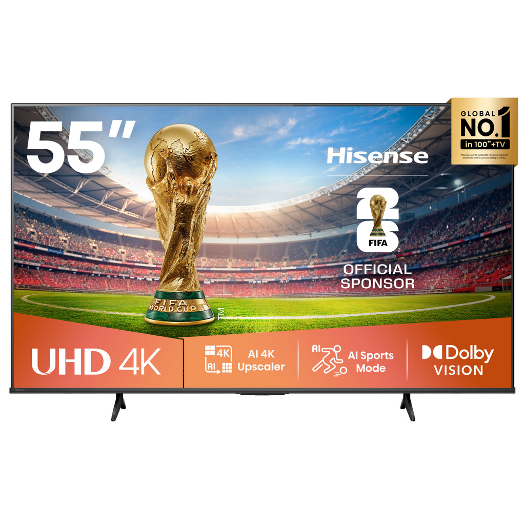 Hisense 55-inch Smart 4K UHD TV-55A6Q front view