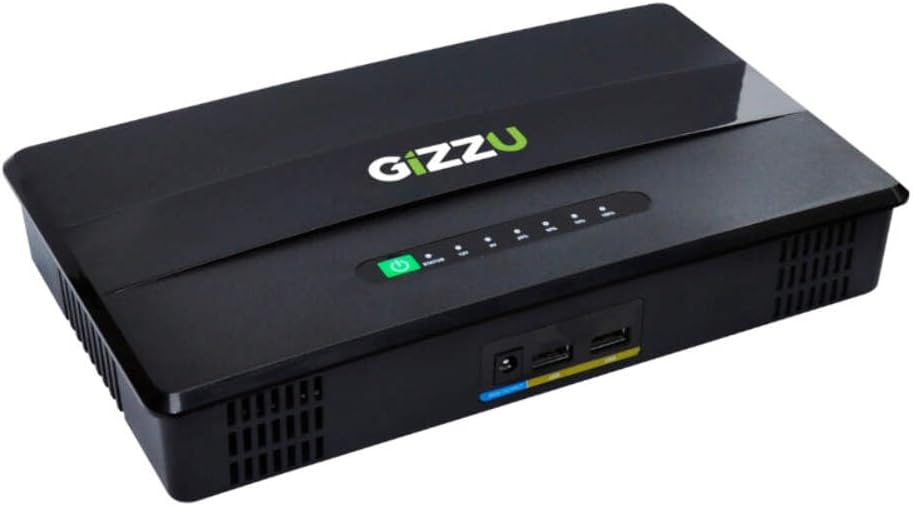 Gizzu 60W-65Wh Mini DC UPS ports