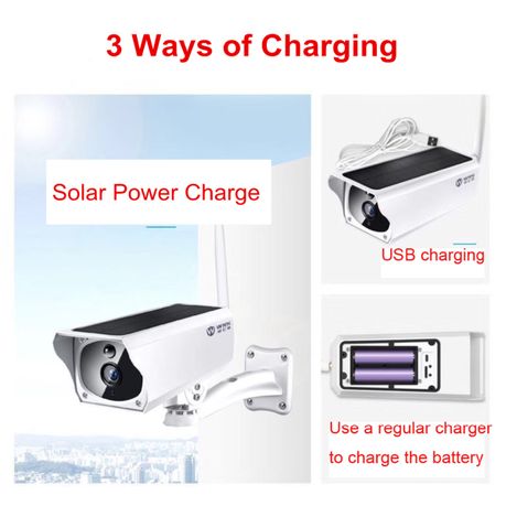 Solar Powered IP Wifi CCTV Security Camera