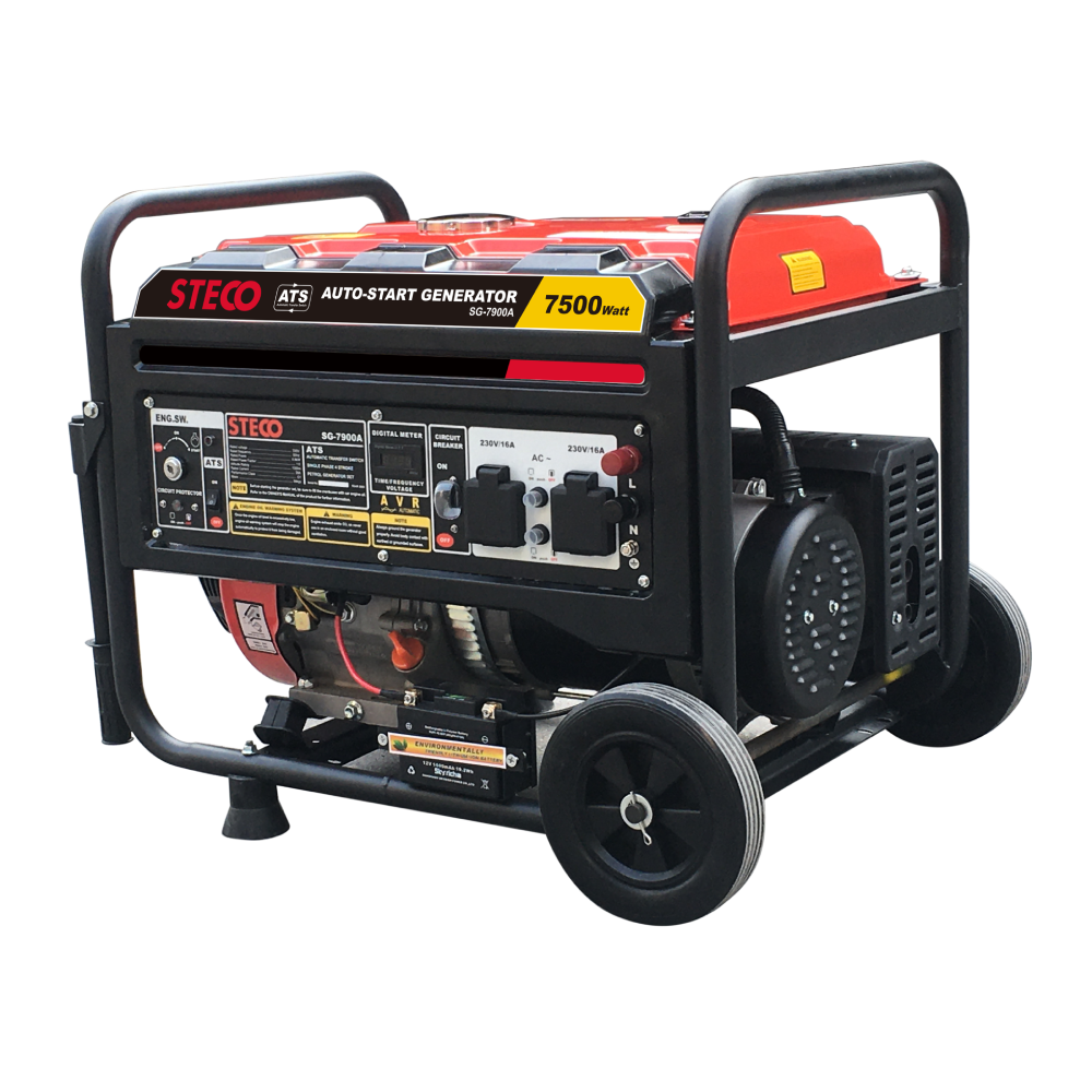 Steco SG-7900A 7500W Auto Start Petrol Generator
