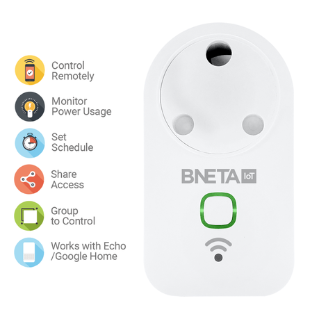 BNETA WiFi Smart Power Plug with Power Meter