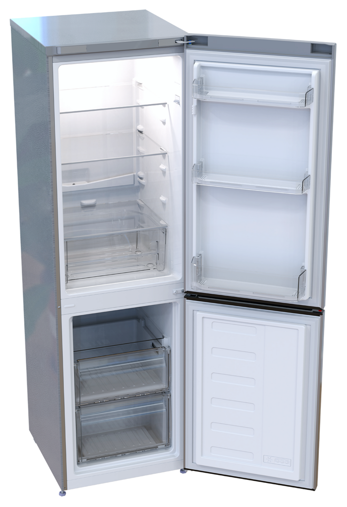 Defy 210L Fridge Freezer Metallic DAC363