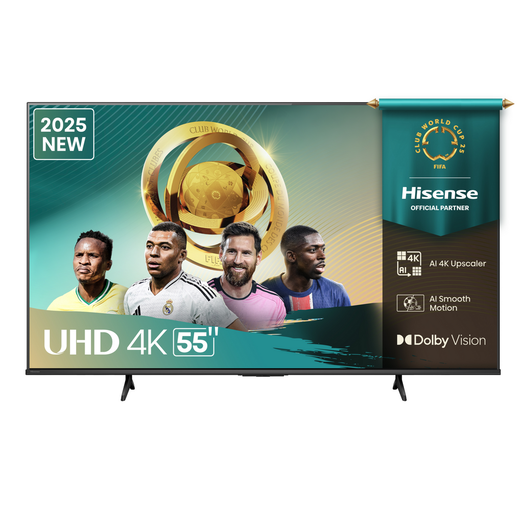 Hisense 55-inch Smart 4K UHD TV-55A6Q angled view