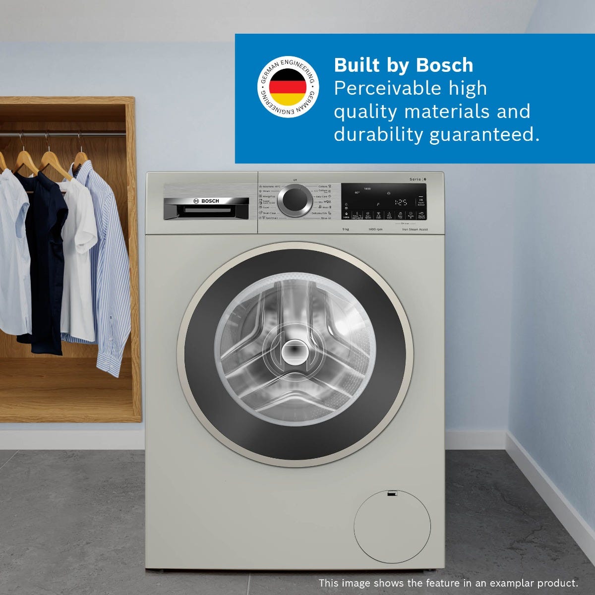 Bosch 8kg Silver Series 4 Front Loader Washing Machine WAN282X1ZA