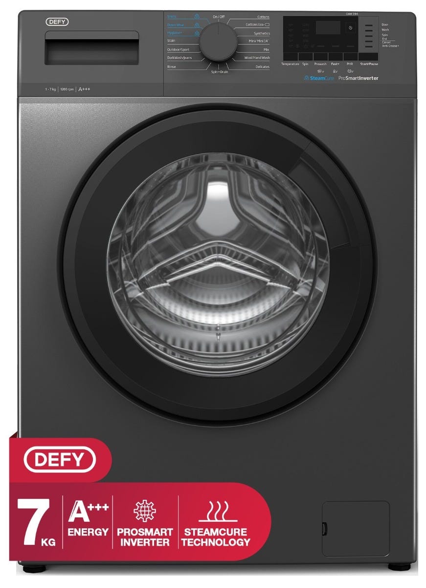 Defy 7kg SteamCure Front Loader Washing Machine DAW394
