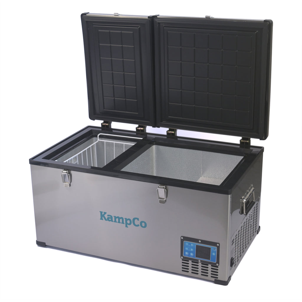 KampCo BCD80 78L Dual Compartment Car Fridge/Freezer 12V, AC