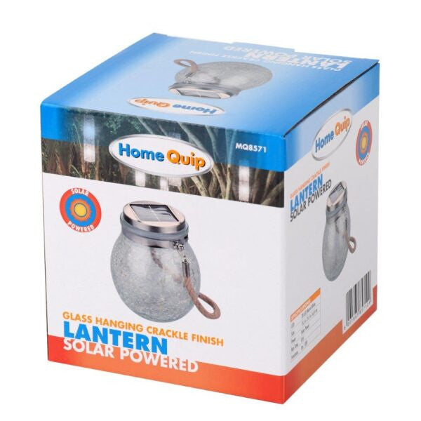 HomeQuip Hanging Solar Powered Lantern