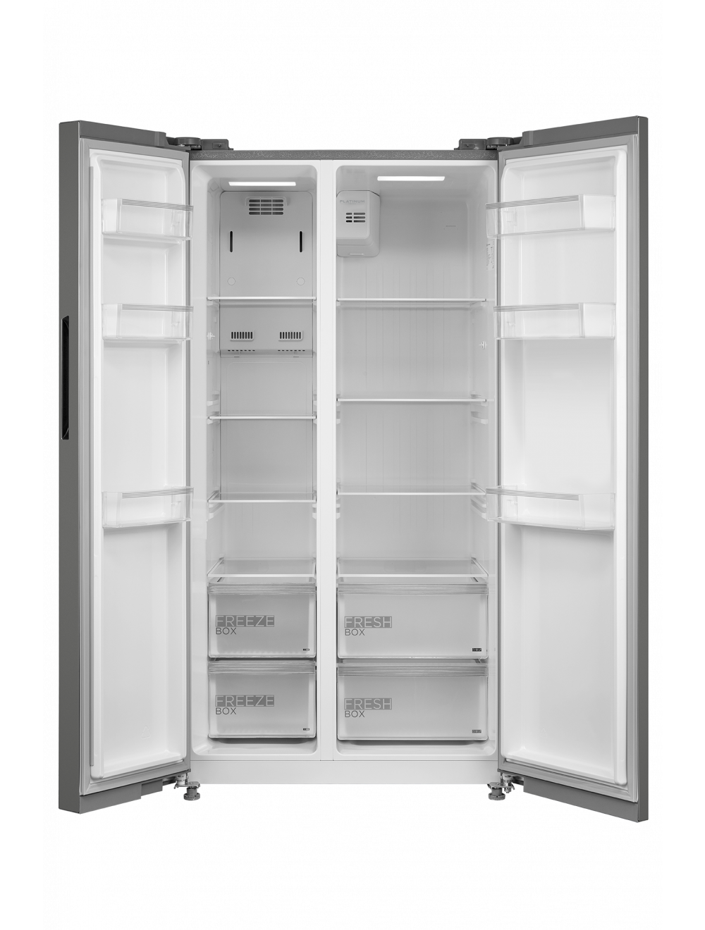 Midea 513L Silver Side By Side Fridge HC-689WEN-ND