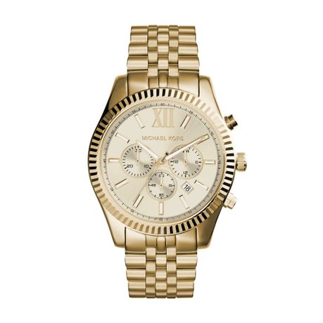 Michael Kors Lexington Gold Stainless Steel Watch - view 1