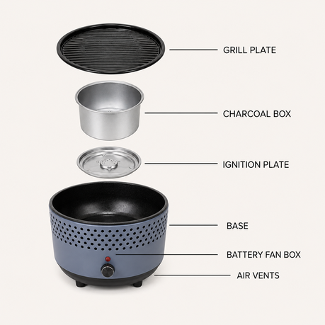 Soshida Portable Charcoal Braai - view 6
