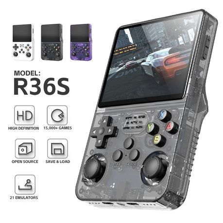 ANKON R36S Handheld Game Console (15,000+ Games + 64GB TF Card)