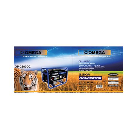 Omega 4-Stroke 2.2kW Generator - additional view