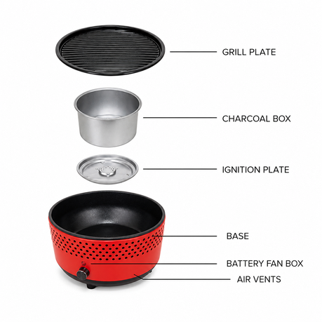 Soshida Portable Charcoal Braai - view 10
