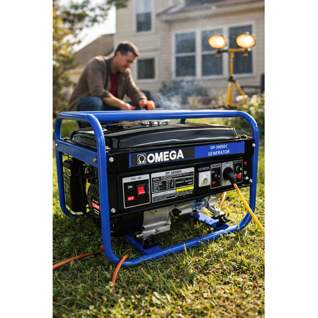 Omega 4-Stroke 2.2kW Generator - angle view