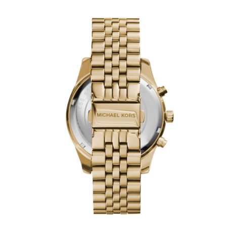 Michael Kors Lexington Gold Stainless Steel Watch - view 3