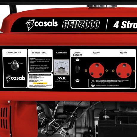 Casals GEN7000 7kVA Generator - angle view