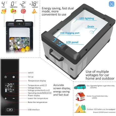 Alpicool 25L Portable Refrigerator - additional view