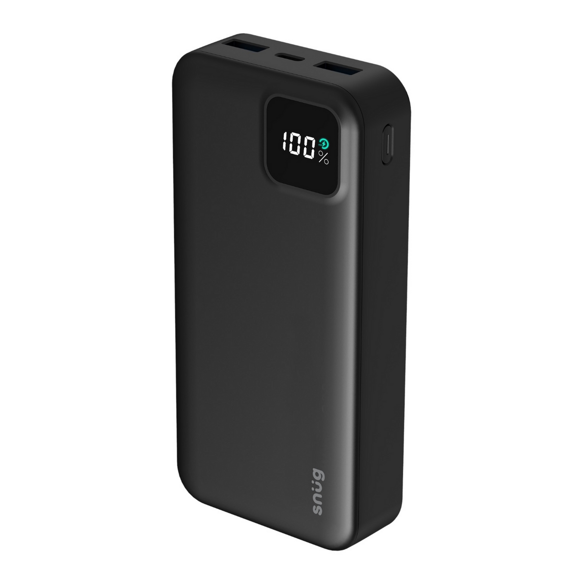 Snug 20000mAh Square Digital Display PD Powerbank (Black)