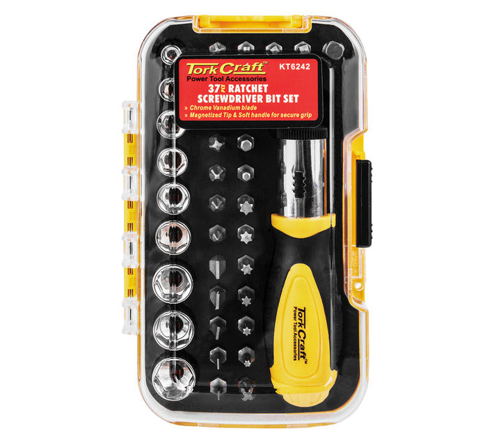 Tork Craft KT6242 37 Piece Screwdriver Ratchet Set